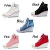 Womens Wedge High Top Sneakers Casual Sport Outdoor Sneakers