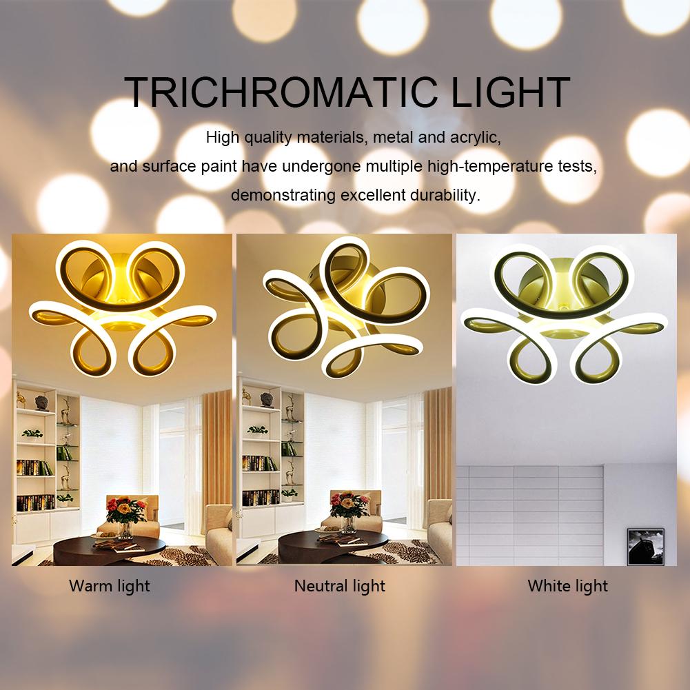 Nordic Luxury Chandelier Easy To Install Mental LED Pendant Light Wall Mounted Floral Shape for Living Room Bedroom Dining Room