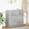 VidaXL Buffet with Drawer Concrete Grey 80x34x76 Cm Engineered Wood, Storage Cabinet, Buffet, Entryway Furniture, Furniture 861538