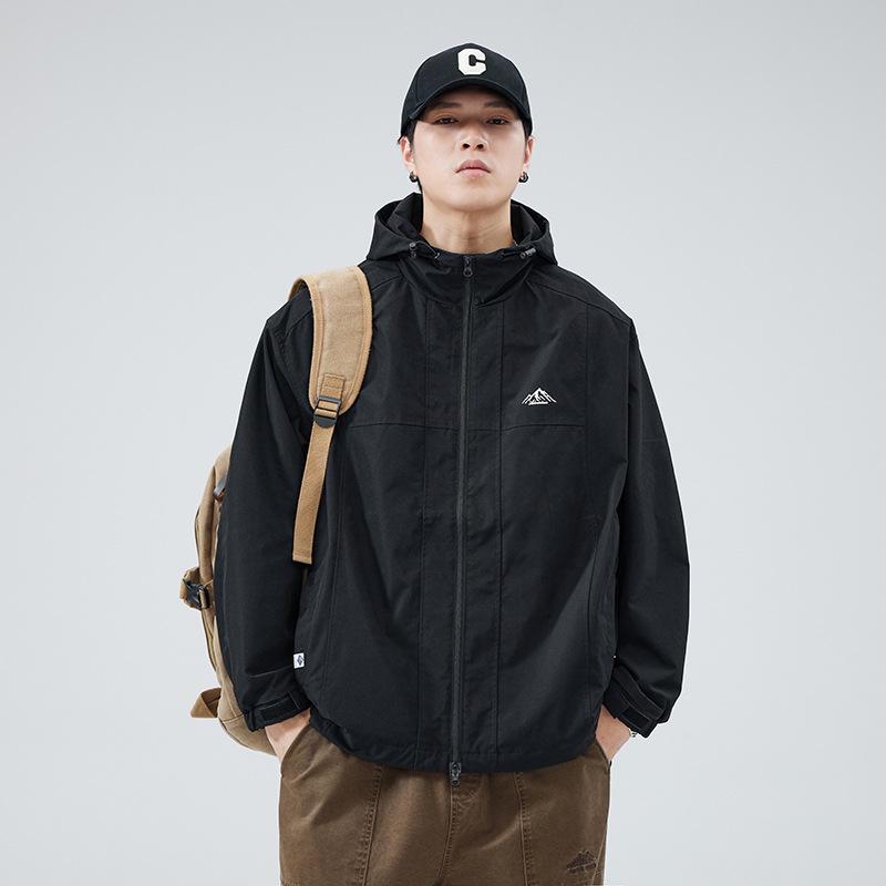 Куртка с капюшоном Season Three-Proof, мужская модная брендовая свободная ветрозащитная водонепроницаемая куртка для активного отдыха