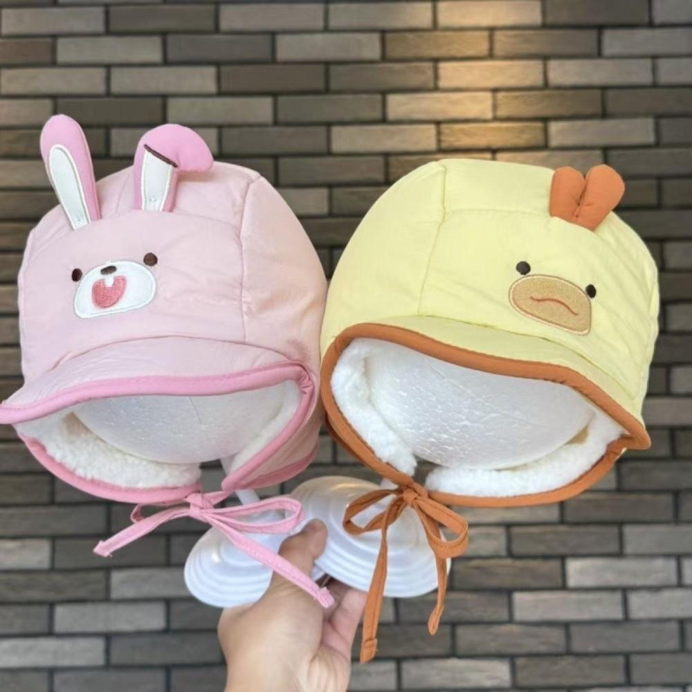 Thickened Children Winter Hat Plush Animal Newborn Beanie New Pullover Cap For Boys