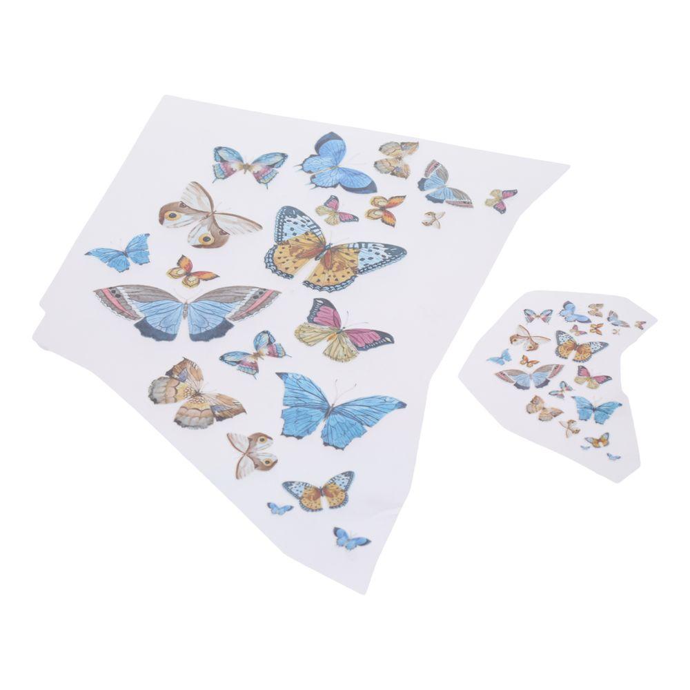8*7.6cm Heat Transfer Stickers Butterfly Ironing Patch Butterfly Iron on Patches For Clothes