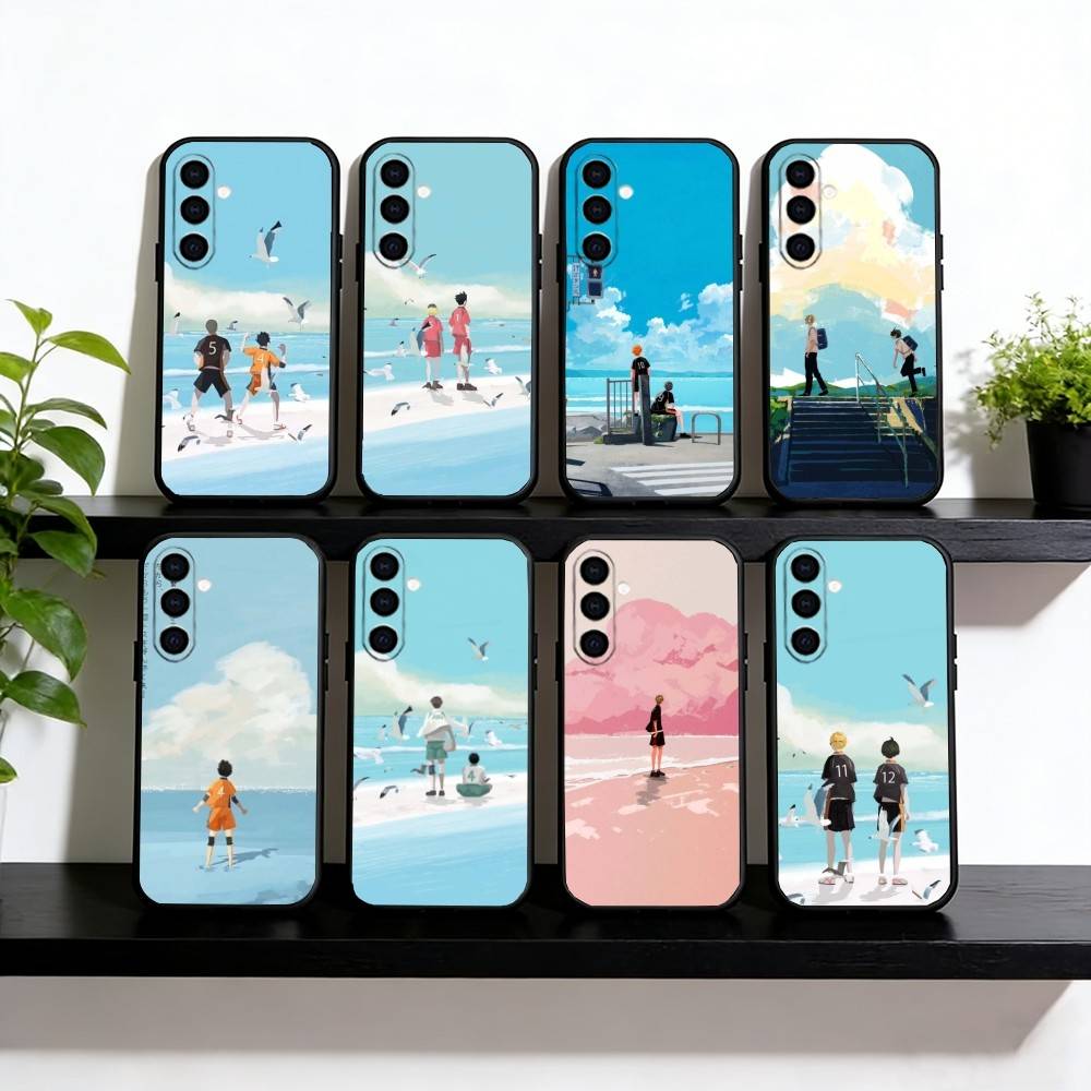 Чехол для телефона с котенком, черный силикон, мягкий, для Samsung Galaxy A73, A72, A71, A70, A53, A52, A51
