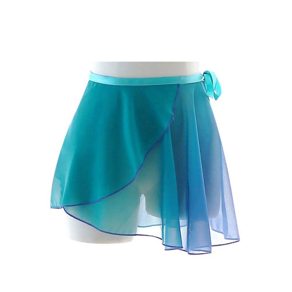 Юбка балетная из шифона, один размер, юбка для балета и танцев, новая гимнастическая юбка для женщин