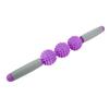 Yoga Stick Muscle Roller Stick Cellulite Spiky Ball for Back Arms Shoulder Leg (Purple)
