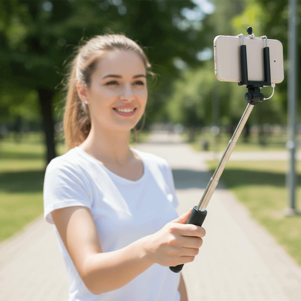Portable Telescopic Selfie Stick 70cm Selfie Stick Tripod Bluetooth Selfie Stick Vlog Photography