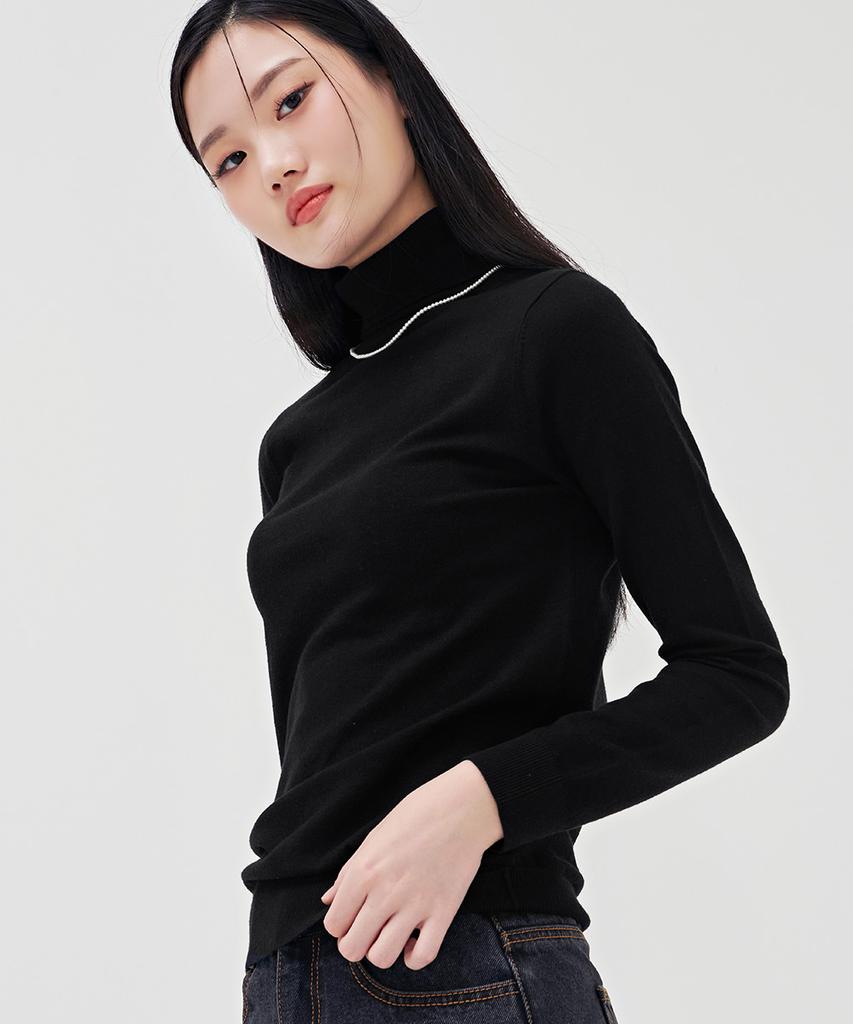 CHASECULT Women'S Basic Turtleneck Sweater-Bgzg5205E03