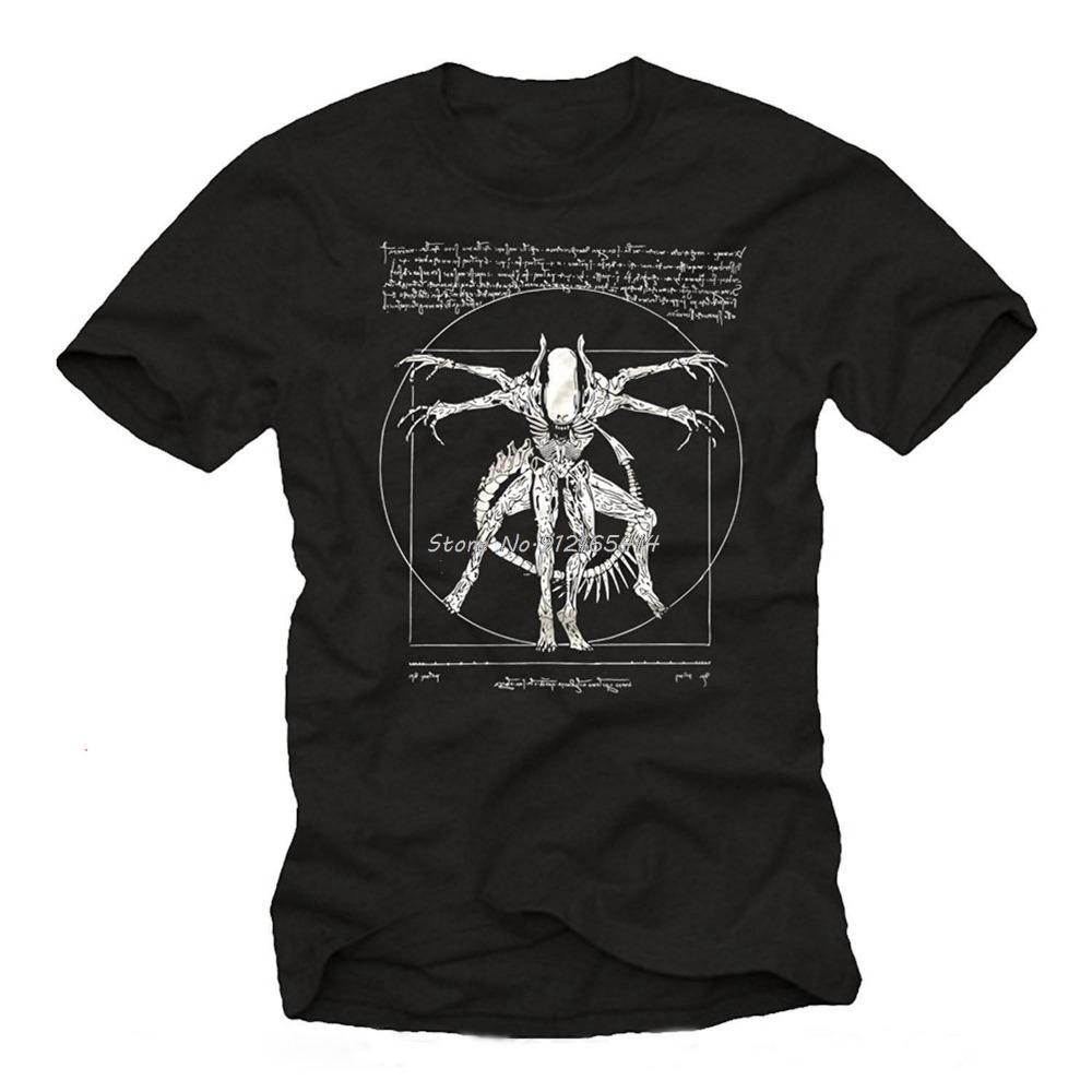 Brand Tshirt Homme Tees Cool Stuff for Teenagers Da Vinci Alien T Shirt Gamer Gifts for Men Streetwear Da Vinci Alien