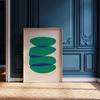 Colourful Red Green Blue Minimalist Abstract Modern Art Poster Unframed Canvas Print Wall Decor Perfect Gift for Bedroom Living Room Home Office