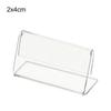 Mini Clear Acrylic Sign Display Holder L Shape Price Card Tag Retail Store Shelf Label Holder Supermarket Mall Counter Top Stand