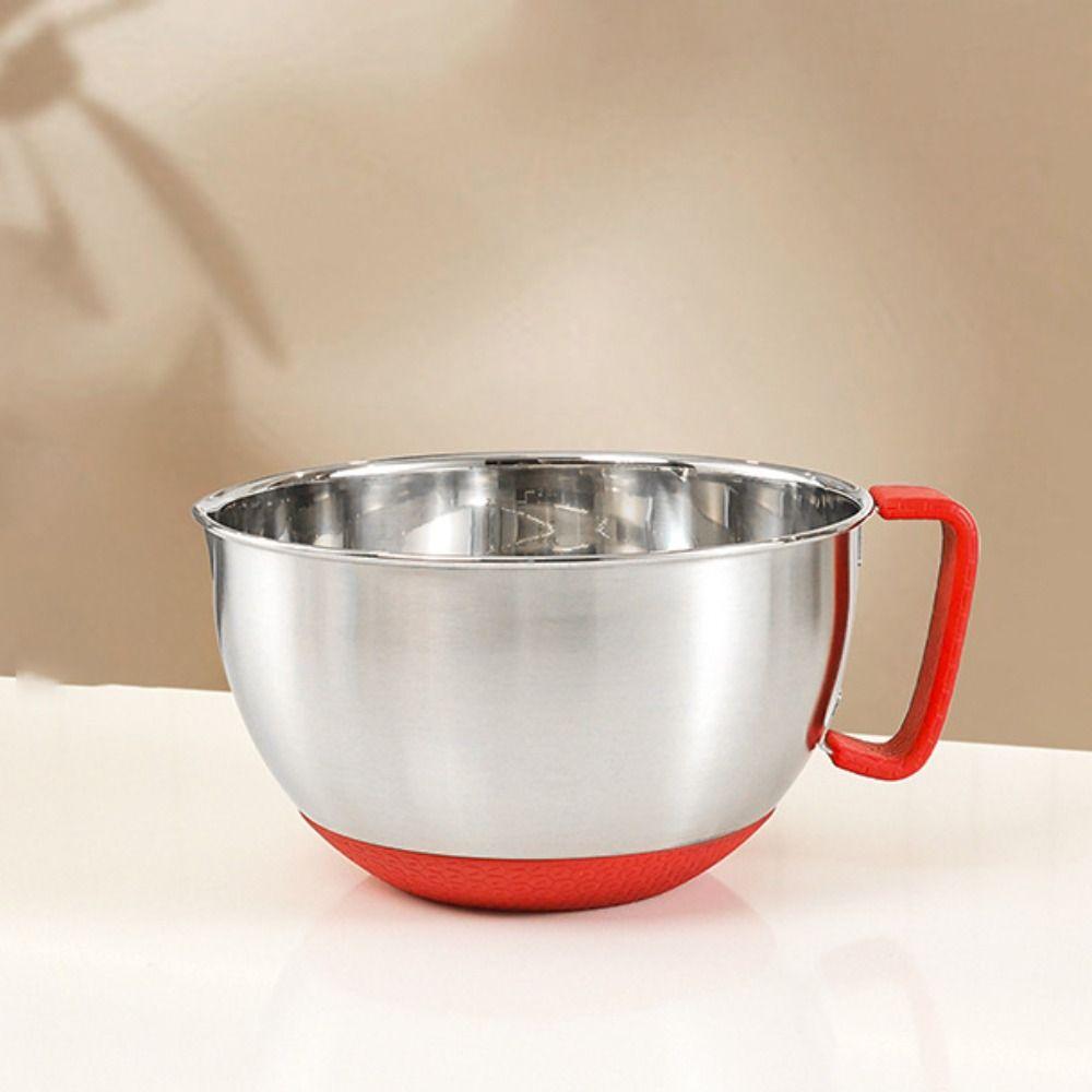 Чаша для взбивания яиц из нержавеющей стали, мерная салатница, многофункциональная миска для смешивания, фрукты