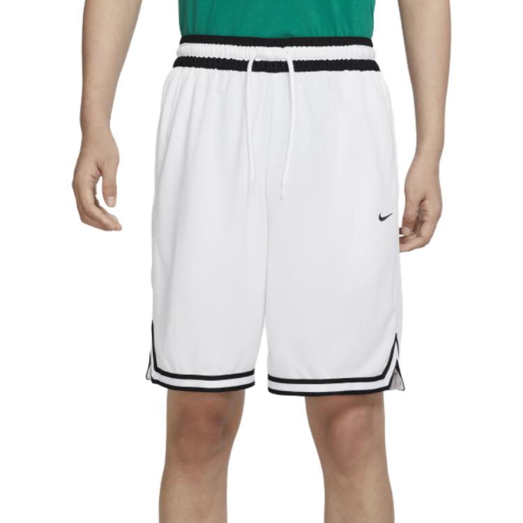 Nike Спортивные шорты Dri-Fit DNA с логотипом в полоску и шнурком, мужские брюки, белые DH7161-100