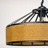 Industrial Hemp Rope E27 Pendant Lamp Nordic Retro Antique Loft Country Kitchen Bar Restaurant Decoration Creative Hanging Lamp