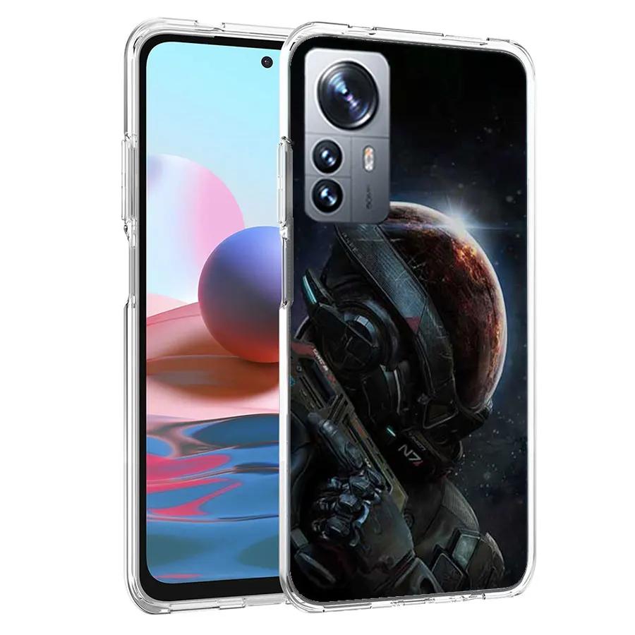 Чехол для телефона N7 Mass Effect для Xiaomi Poco X3 NFC X4 GT M3 M4 M5 M5S X7 X6 X5 F6 Pro F5 F4 Mi F3 F2 Чехол TPU Capa Coque Прозрачный Pa