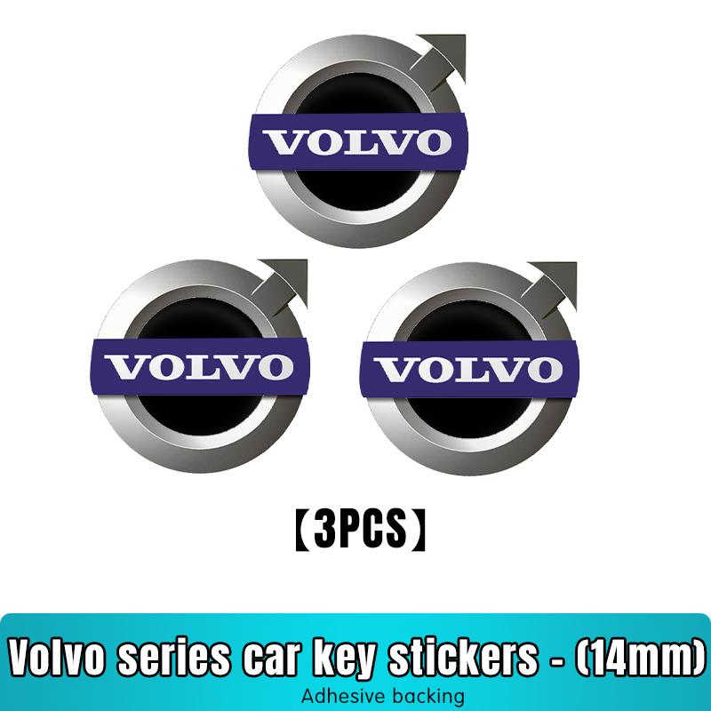 Car Key Badge Replacement Stickers Decoration Emblem For Volvo XC90 V90 V60 XC60 V40 S80 S60 S90 C40 XC40 V70 XC70 C30 C70 FE3