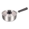 HB-1883 18cm Saucepan with Lid, Induction Compatible, Stainless Steel, Made In Japan, Silver