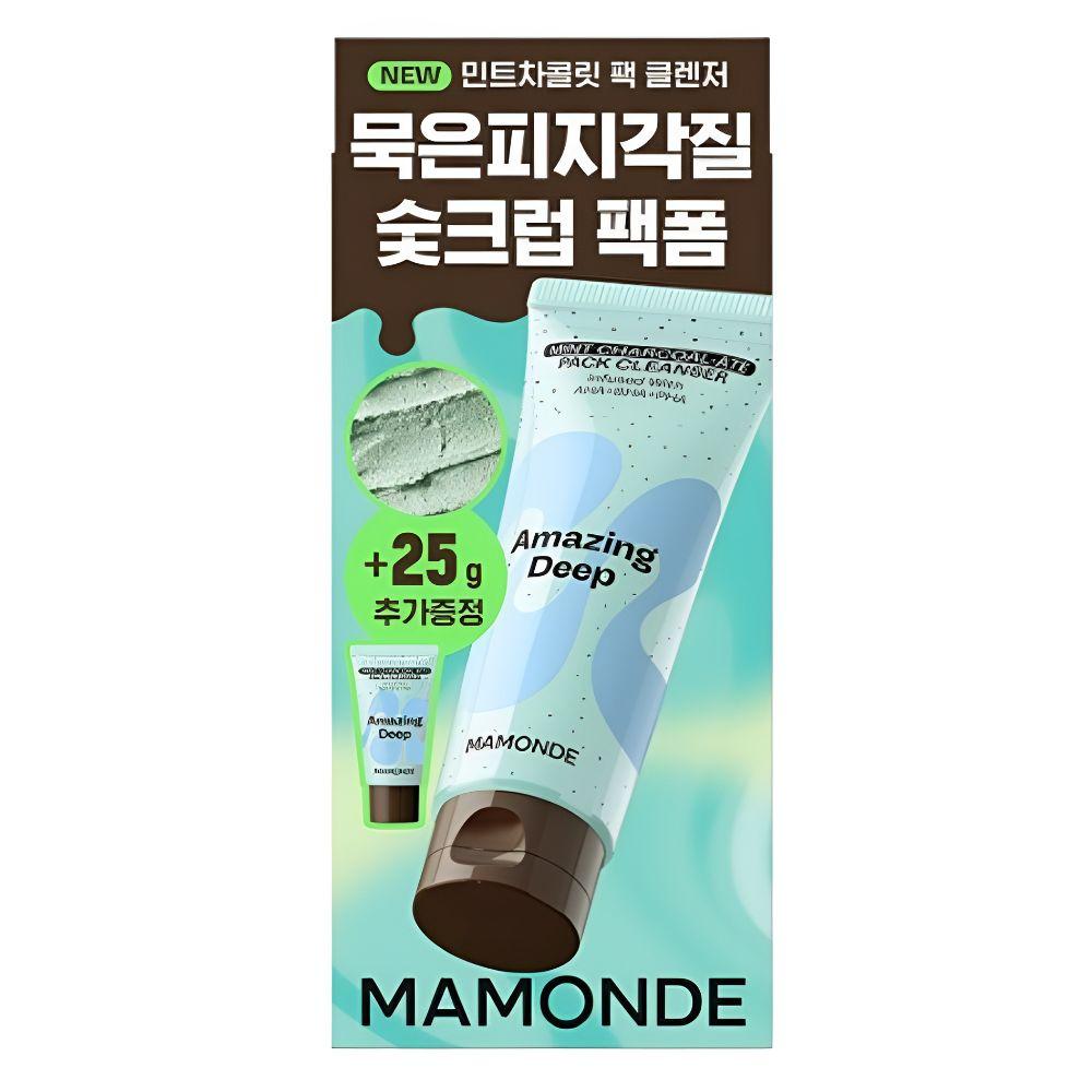 Mamonde Потрясающий набор очищающих средств с глубоким мятно-угольным эффектом: Очищающая маска для глубоких пор + Очищающее средство 135 г + 25 г