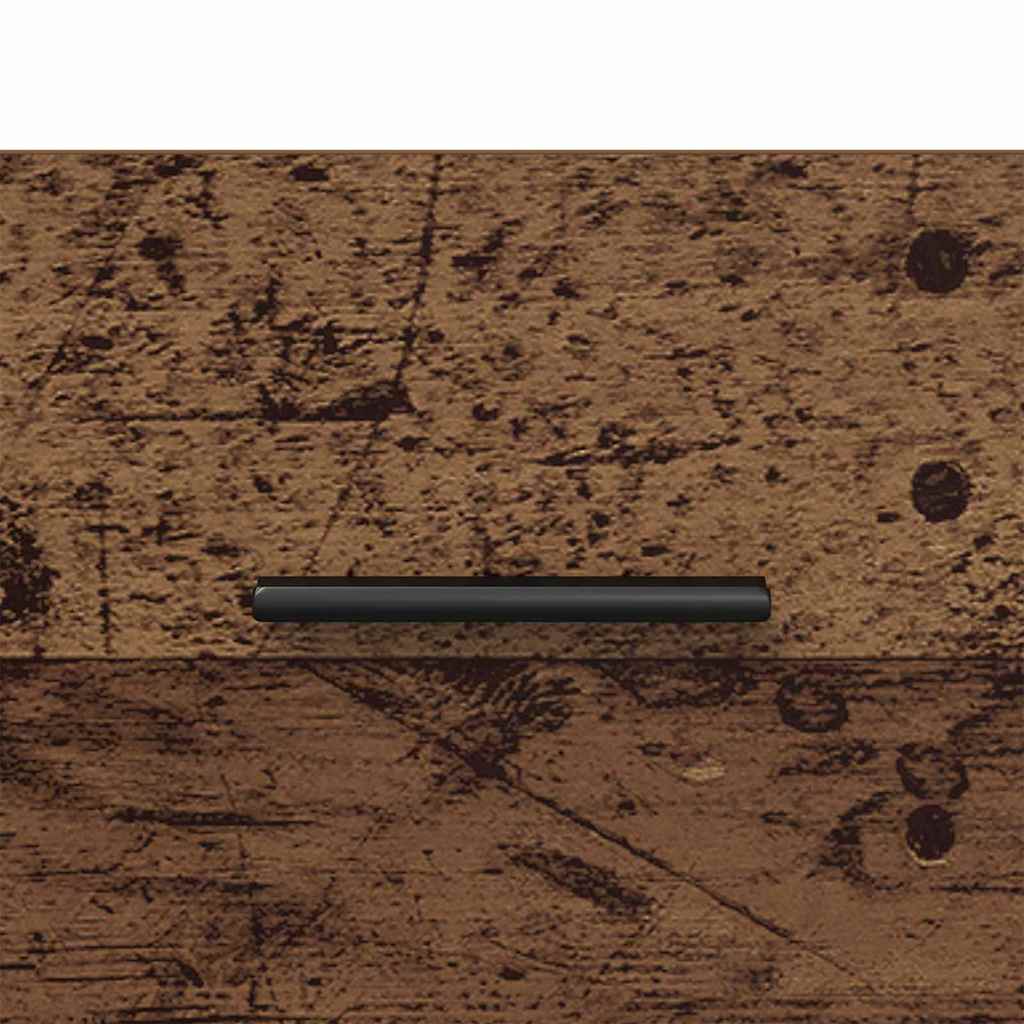 Nightstand Set of 2 Reclaimed Wood Look 40 x 35 x 47.5 cm Engineered Wood
