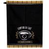 [A0258] - Cotton Tea Towel 'Comptoir Du Café' Black Brown - 60x45 Cm