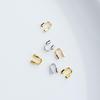 Защитная застежка-клипса U-образной формы из позолоченного 14K золотом, сохраняющая цвет, для браслета и ожерелья DIY