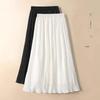 Женская белая А-силуэта юбка миди с пышной юбкой - Летняя коллекция 2025
