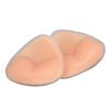 1 Pair Silicone Bra Inserts Extra Thick Waterproof Reusable Self Adhesive Triangular Shape Push Up Pads Flesh Color