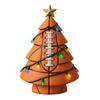 Tennis Football Rugby Series Christmas Tree Shaped Ornament 10*10*15 Cm Desktop Office Home Party Decoration  Accessories