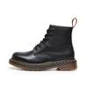 High Top Martin Boot Hole Leather British Couple Short Boots Soft Leather Men's and Women's Boots Round Head Tooling Boots