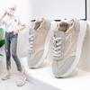 INS Korean Style Mesh Surface Dad Shoes Female Summer New Breathable Female Student Sneaker Heighten Casual Shoes 220