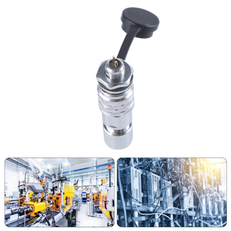 Metal SF6 Plug And Socket Pair Industrial Connectors Quick Push Pull Precise For Digital Cables