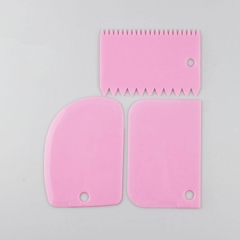 3Pcs/Set Dough Cutter Cake Bread Slicer Baking Pasty Tools Scraper Cake Blade Spatula Cake Cream Scraper Pasty Scraper Kitchen Tools