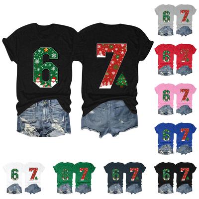 Женская модная футболка с круглым вырезом и коротким рукавом, пуловер