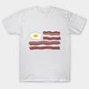 T Shirt Women Bacon Flag Harajuku Print Kawaii Tshirt Summer Short Sleeve Female T-Shirt Top Tee