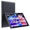 Android 15 CUPEISI YQ11M MTK 4GB RAM 8GB 64GB HD Black Tablet, 10.1-inch, 8-Core CPU, 2.3GHz, + RAM, ROM, 2.4/5GHz Wi-Fi, 1280800 Screen,