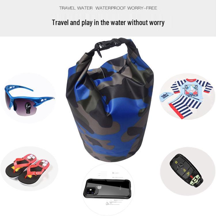 Камуфляжная водонепроницаемая сумка для дрифта: Универсальная одинарная/двойная лямка, большая вместимость, легкая сумка для хранения пляжных и плавательных принадлежностей