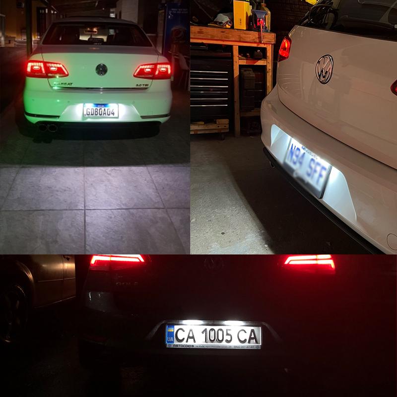 2Pcs Canbus LED License Number Plate Light For 2018-2022 Seat Ibiza V 06-22 Leon Toledo Exeo Altea Rear Tail light #1K8943021C