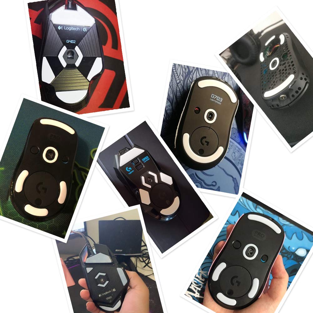 EsportsTiger Mouse Feet for Arc2 Model OModel O-, White, 2nd Generation, Enhanced Slip, 1 Set