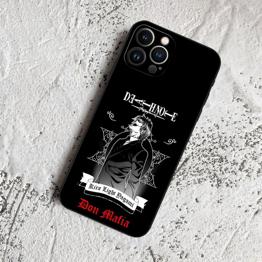 Чехол для телефона L-Lawliet Death Note для iPhone 17 Air 16 15 14 13 12 11 Pro Max Xr X Xs Mini Plus Черный Мягкий Силиконовый Чехол