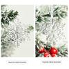 Transparent Christmas Tree Ornaments: Icicles, Snowflakes, and Deer Pendants