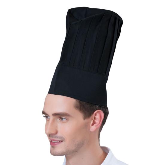 Поварской колпак унисекс кухонный колпак для отеля ресторана поварской колпак плиссированный дизайн однотонный рабочий колпак официанта поварской колпак топпер