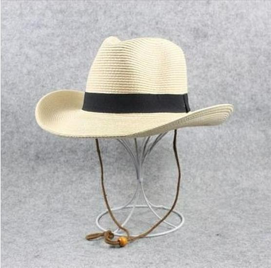 Мужская складная соломенная шляпа с большими полями для летних путешествий