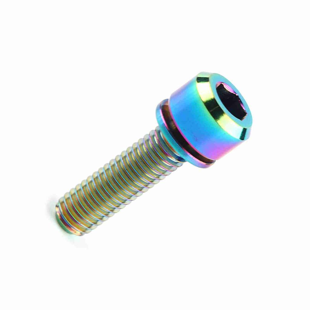   Alloy   Tapered   Screw With Washer For Mountain Bike(colorful)