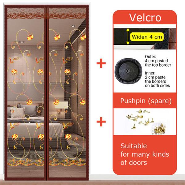 Жаркое лето 2024, противомоскитная дверная занавеска, защитный экран от насекомых, кухонная сетка для двери, магнитная сетка, сетка для дверной занавески