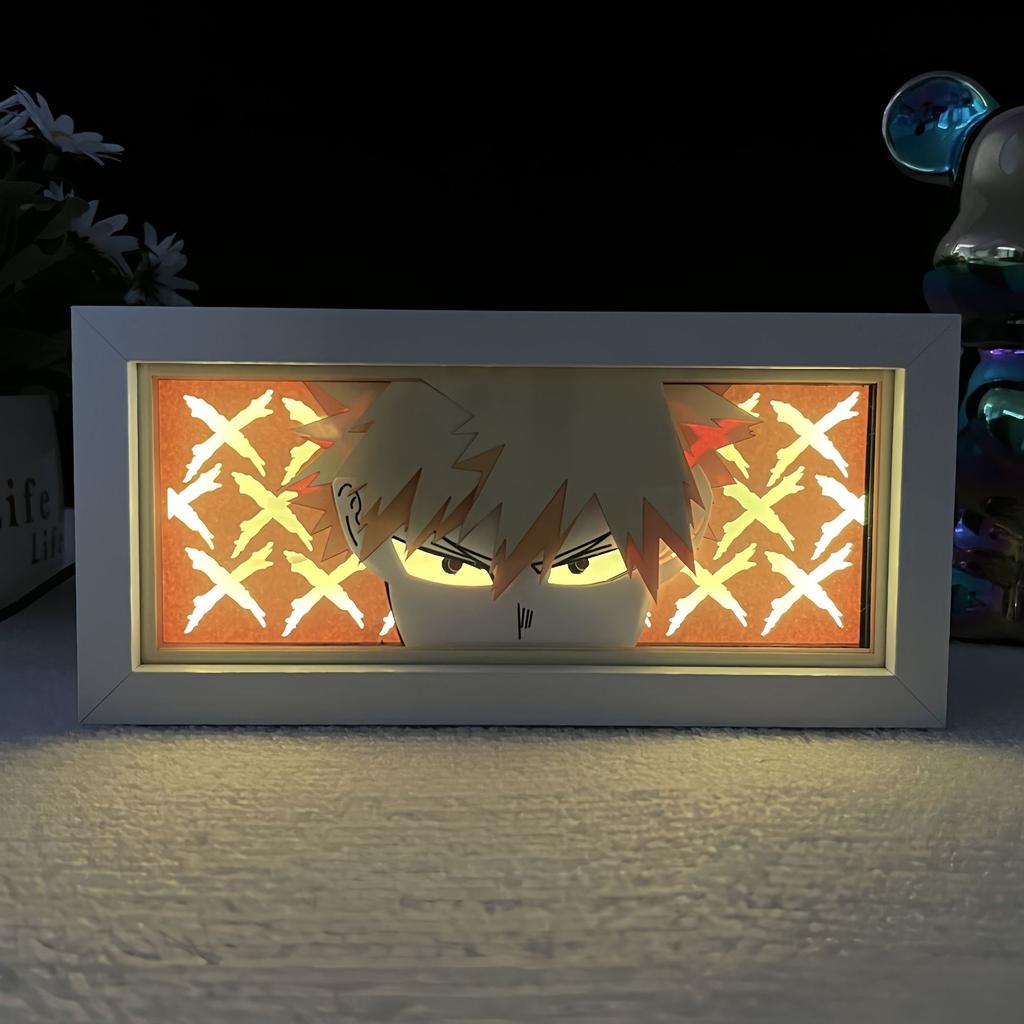 Attack Titan MDF Wood Frame LED Night Light Anime Paper Cut Lightbox for Bedroom Decoration Drop Shipping 5V Input Voltage