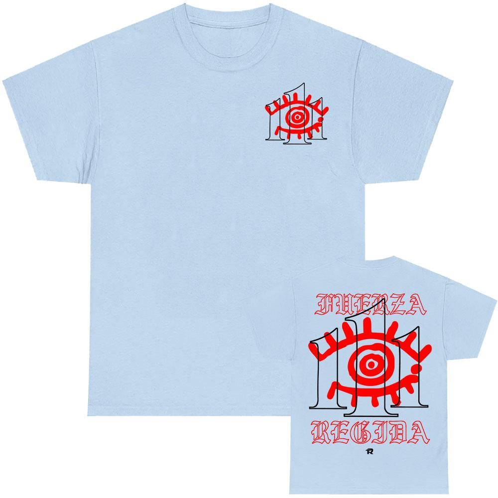 Фуэрса Регида 111XPANTIA 2025 Футболка Летняя С круглым вырезом Мужские футболки Хлопковые футболки Повседневная Унисекс Уличная одежда Хип-хоп Мужская Женская Одежда