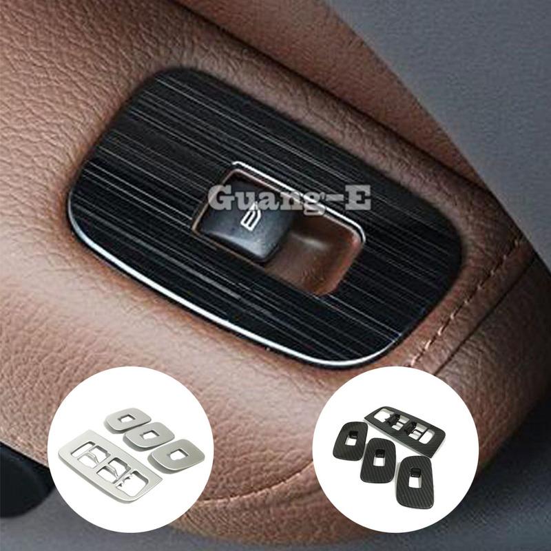 Car Body Door Window Glass Inner Panel Armrest Lift Switch Button Trim Frame 4pcs For Volvo XC60 2018