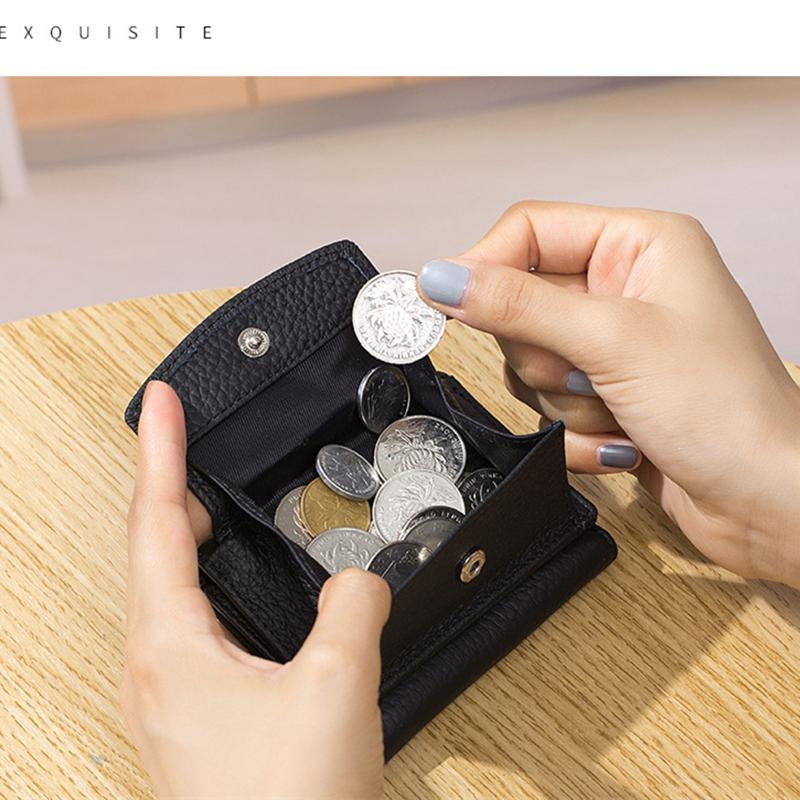 Кожаный кошелек с блокировкой RFID, держатель для кредитных карт, кошелек, чехол для денег, карман для монет для мужчин и женщин, модная сумка 2023 г.