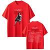 Unisex Women Fashion Hiphop Tshirts Singer Cazzu Latinaje 2026 Tour Graphic Tee Shortsleeved Cotton Aesthetic Oversized Tshirt