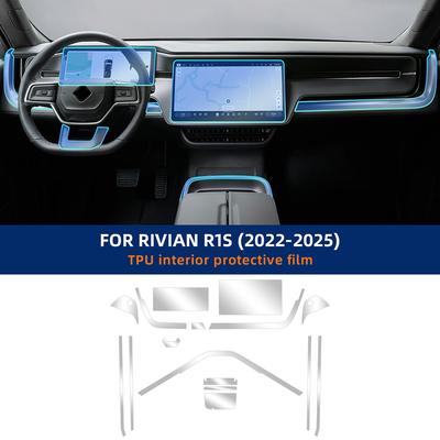 Для Rivian R1S 2024 2025 Автомобильный Экран Защита от Царапин Панель Коробки Передач Пленка Панель Приборов Защитная Внутренняя Пленка Наклейка