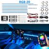 Акриловая светодиодная подсветка салона автомобиля RGB18P с управлением через приложение для GMC Yukon 2022-2023